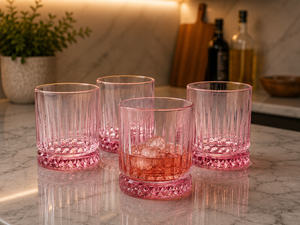PASABAHCE Elysia Whiskygläser Pink 4er