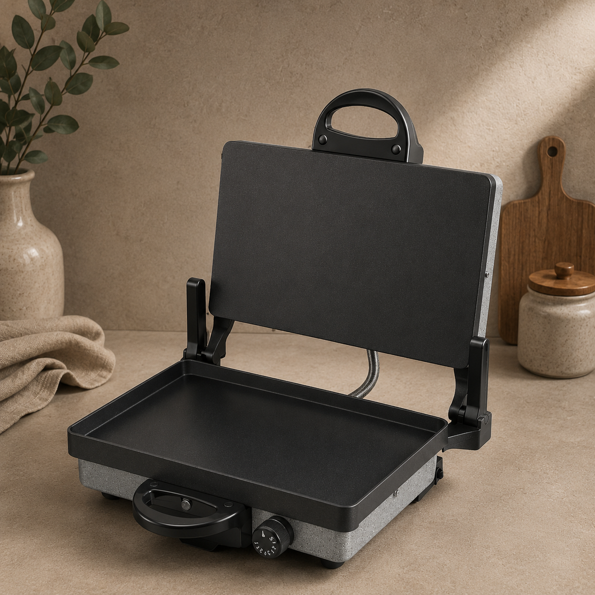 FERVEO Sanna Kontaktgrill Schwarz
