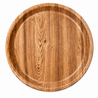 PLASTIKTELLER MIT HOLZDESIGN