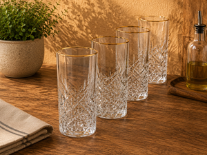 PASABAHCE Golden Touch Timeless Longdrinkgläser 4er