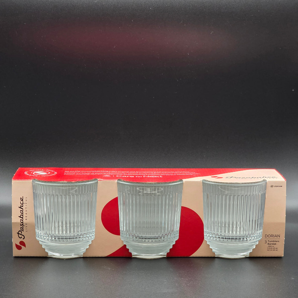 PASABAHCE DORIAN Wassergläser 3-Tlg. 300cc
