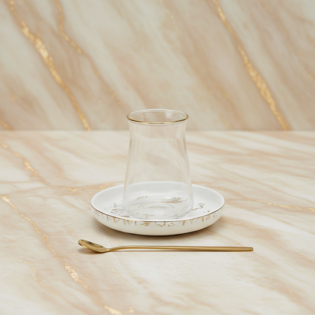 BRICARD Marmor Tee Set Gold